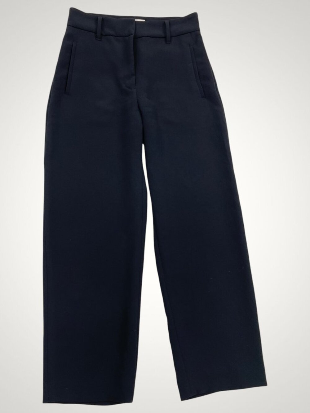 Wilfred Aritzia Black High Rise Wide Leg Trousers Pants Women's 6 Fits 28x27